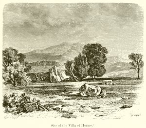 Site of the Villa of Horace by English School