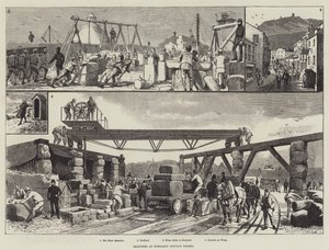 Sketches at Portland Convict Prison by English School