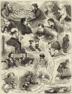 Sketches at the International Chess Tournament