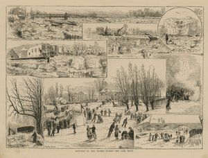 Sketches on the Thames During the Late Frost by English School