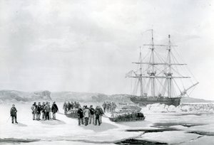 Sledge Party Leaving HMS Investigator in Mercy Bay, Under Command of Lieutenant Gurney Creswell