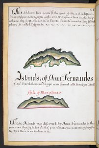 Map of Juan Fernández in William Hack