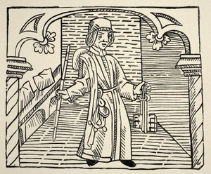 Smith, from Game of Chess by William Caxton, pub. 1480