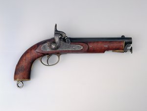 Smoothbore .656 in percussion pistol, 1873