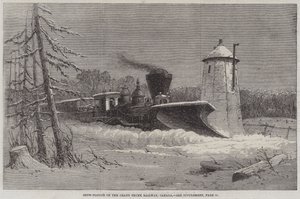 Snow-Plough on the Grand Trunk Railway, Canada