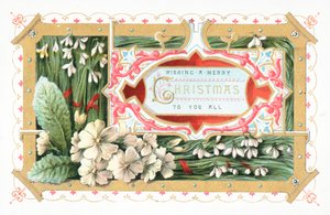 Snowdrops and Flowers by English School