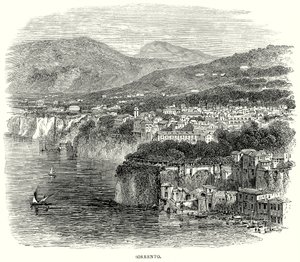 Sorrento (engraving) by English School