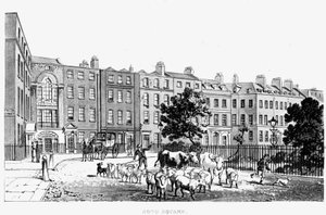 South West Corner of Soho Square, 1816