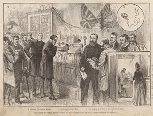 Speaking to Paris from London at the Completion of the Anglo-French Telephone by English School