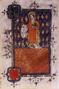 St. Barnabus, from a book of hours, c.1400-40 by English School