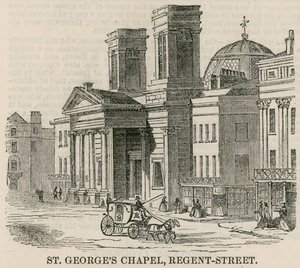 St Georges Chapel, Regent Street, London by English School