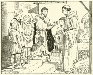 St. Gregory and the English Slaves by English School