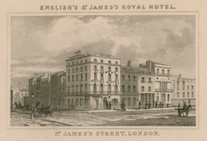 St Jamess Royal Hotel, St Jamess Street, London by English School