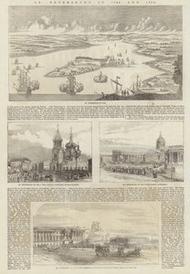 St. Petersburg in 1706 and 1856