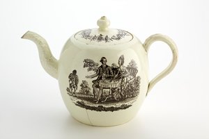 Staffordshire Wedgwood teapot, c.1775-85 by English School