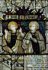 Stained glass window dedicated to Janetta, 7th Duchess of Rutland, South Transept by English School