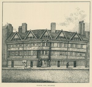 Staple Inn, Holborn by English School