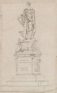 Statue of Frances, Duke of Bedford, in Russell Square, London by English School