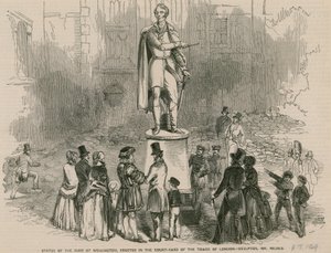 Statue of the Duke of Wellington, erected in the courtyard of the Tower of London by English School
