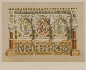 Stone and Marble Reredos by Earp, London by English School