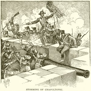 Storming of Chapultepec by English School