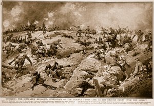 Storming the Schwaben Redoubt: surrender of the German Front Line as the British swept over the summit by English School