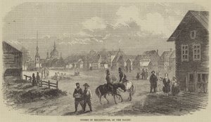 Street in Helsingfors, in the Baltic by English School