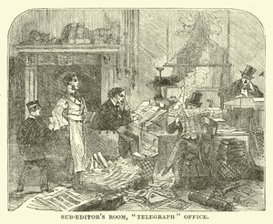 Sub-editors room, Telegraph office by English School