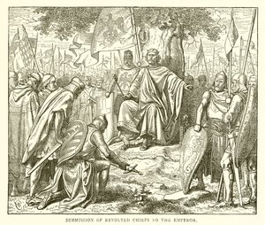 Submission of Revolted Chiefs to the Emperor by English School