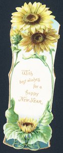 Sunflowers, New Year Card