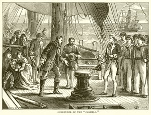 Surrender of the Carmelo by English School