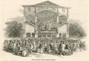 Surrey Zoological Gardens, Kennington, London: The New Orchestra by English School