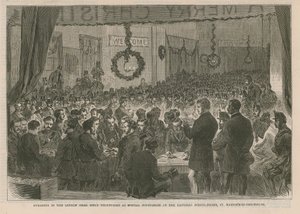 Swearing in the London Irish Rifle Volunteers as Special Constables by English School
