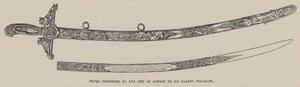 Sword presented by the City of London to Sir Garnet Wolseley by English School