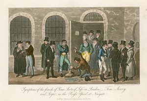 Symptoms of the Finish of Some Sorts of Life in London - Tom, Jerry and Logic in the Press Yard at Newgate Prison by English School