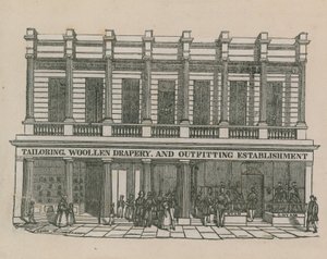 Tailoring, Woollen Drapery and Outfitting Establishment by English School