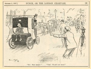 Taxi Cabs - Electric, 1897 by English School