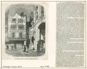 Temple Bar, London. Old Bulk Shop, Old Fish Shop by English School