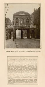 Temple Bar, London, Photograph taken in 1878 by English School