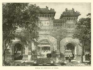 Temple of Confucius at Peking by English School