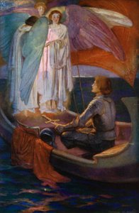 Tennyson Poem: Sir Galahad by English School