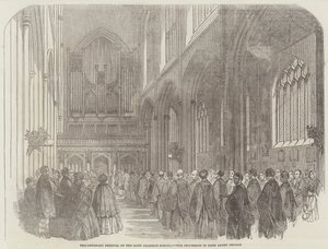 Tercentenary Festival of the Bath Grammar-School, the Procession in Bath Abbey Church by English School