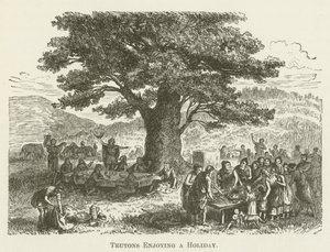 Teutons Enjoying a Holiday by English School