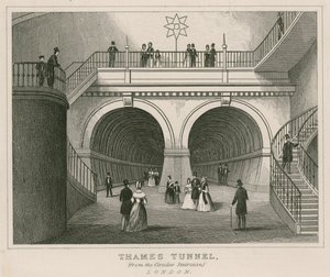 Thames Tunnel from the Circular Staircase by English School