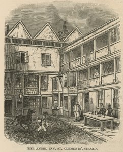 The Angel Inn, St Clements, Strand, London by English School