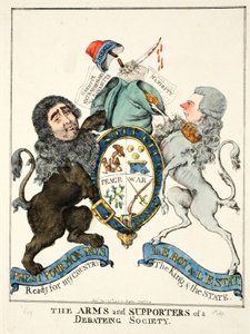The Arms and Supporters of a Debating Society by English School