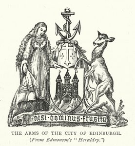 The Arms of the City of Edinburgh by English School