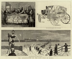 The Assassination of the Late Czar of Russia by English School