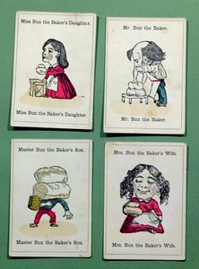 The Baker family from a game of Happy Families by English School