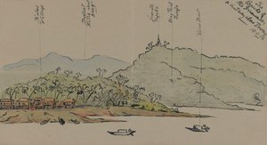 The Banks of the Irrawaddy, Burma, 1886 by English School